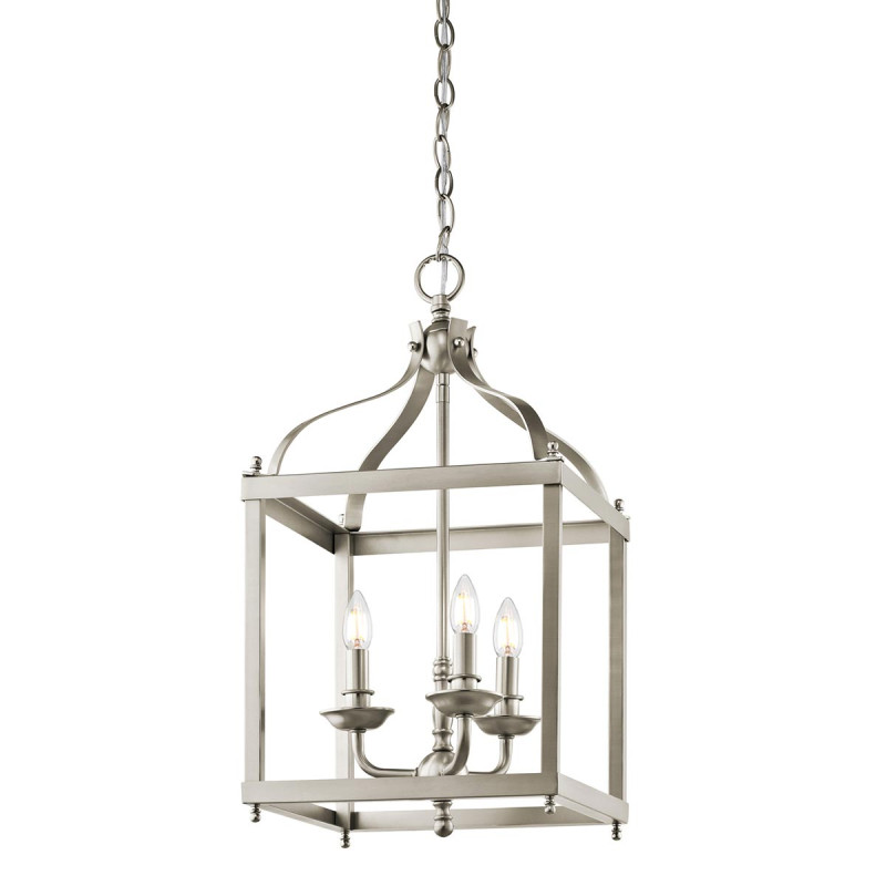 Średnia lampa wisząca Larkin - 3 źródła światła - Szczotkowany nikiel KL-LARKIN-P-M-NI