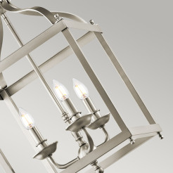 Średnia lampa wisząca Larkin - 3 źródła światła - Szczotkowany nikiel KL-LARKIN-P-M-NI