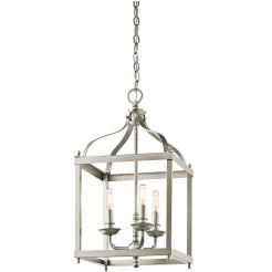 Średnia lampa wisząca Larkin - 3 źródła światła - Szczotkowany nikiel KL-LARKIN-P-M-NI