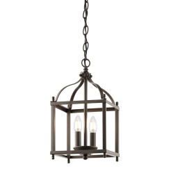 Mała lampa wisząca Larkin - 2 źródła światła - Postarzany brąz KL-LARKIN-P-S-OZ