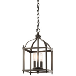 Mała lampa wisząca Larkin - 2 źródła światła - Postarzany brąz KL-LARKIN-P-S-OZ