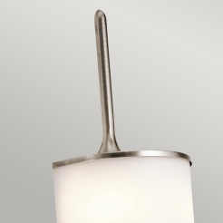 Duży kinkiet Mona - 2 źródła światła - Pewter KL-MONA-L-CLP