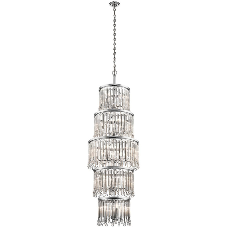 Żyrandol Piper - 18 źródeł światła - Polerowany chrom KL-PIPER-18P-PC