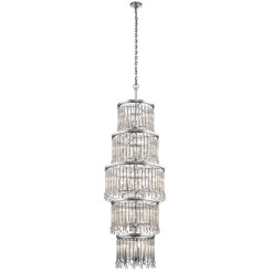Żyrandol Piper - 18 źródeł światła - Polerowany chrom KL-PIPER-18P-PC