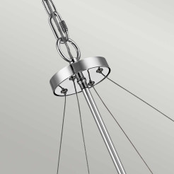 Lampa wisząca Piper - 6 źródeł światła - Polerowany chrom KL-PIPER-6P-PC