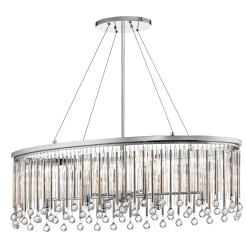 Lampa wyspowa Piper - 6 źródeł światła - Polerowany chrom KL-PIPER-ISLE-PC