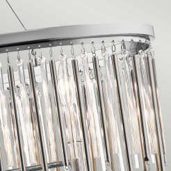 Lampa wyspowa Piper - 6 źródeł światła - Polerowany chrom KL-PIPER-ISLE-PC