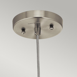 Lampa wisząca Riviera - 1 źródło światła - Szczotkowany nikiel - Wersja A KL-RIVIERA-P-A