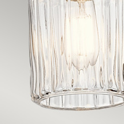 Lampa wisząca Riviera - 1 źródło światła - Szczotkowany nikiel - Wersja B KL-RIVIERA-P-B
