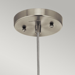 Lampa wisząca Riviera - 1 źródło światła - Szczotkowany nikiel - Wersja C KL-RIVIERA-P-C