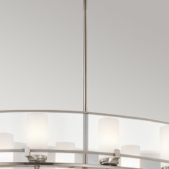 Lampa wyspowa Saldana - 8 źródeł światła - Pewter KL-SALDANA8