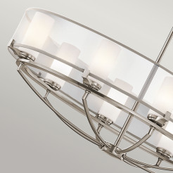 Lampa wyspowa Saldana - 8 źródeł światła - Pewter KL-SALDANA8