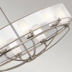 Lampa wyspowa Saldana - 8 źródeł światła - Pewter KL-SALDANA8