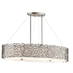 Lampa wyspowa Silver Coral - 4 źródła światła - Pewter KL-SILVER-CORAL-ISLE