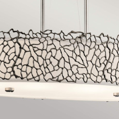 Lampa wyspowa Silver Coral - 4 źródła światła - Pewter KL-SILVER-CORAL-ISLE