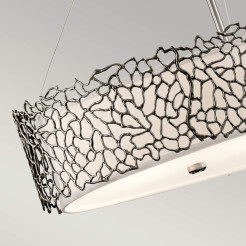 Lampa wyspowa Silver Coral - 4 źródła światła - Pewter KL-SILVER-CORAL-ISLE