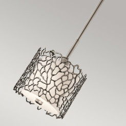 Mała lampa wisząca Silver Coral - 1 źródło światła - Pewter KL-SILVER-CORAL-MP