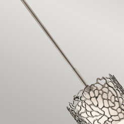 Mała lampa wisząca Silver Coral - 1 źródło światła - Pewter KL-SILVER-CORAL-MP