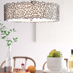 Lampa wisząca Silver Coral - 3 źródła światła - Pewter KL-SILVER-CORAL-P-A