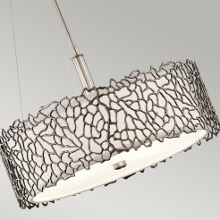 Lampa wisząca Silver Coral - 3 źródła światła - Pewter KL-SILVER-CORAL-P-A