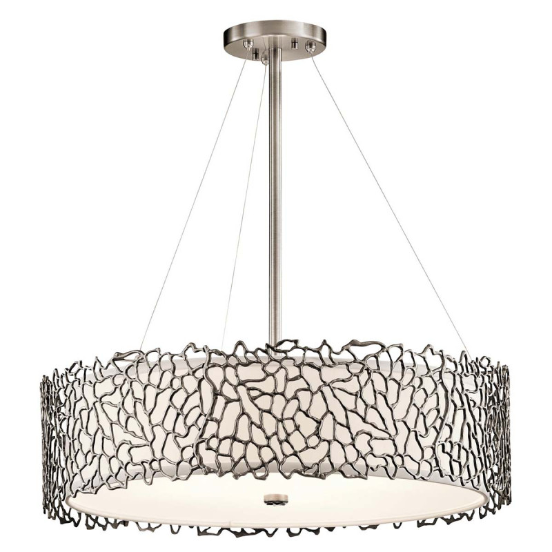 Lampa wisząca Silver Coral - 4 źródła światła - Pewter KL-SILVER-CORAL-P-B