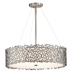 Lampa wisząca Silver Coral - 4 źródła światła - Pewter KL-SILVER-CORAL-P-B