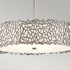 Lampa wisząca Silver Coral - 4 źródła światła - Pewter KL-SILVER-CORAL-P-B