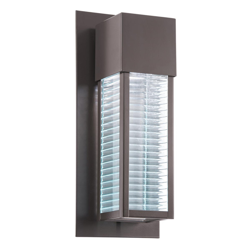 Latarnia naścienna Sorel - 1 źródło światła - Architektoniczny brąz KL-SOREL2-M-LED