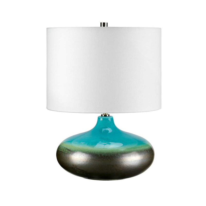 Mała lampa stołowa Laguna - 1 źródło światła - Turkusowy, grafit LAGUNA-TL-SM