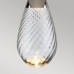 Duża lampa stołowa Lena - 2 źródła światła - Przydymiony - Abażur off-white LENA-TL-L-SMOKE-OWSS