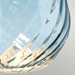 Mała lampa stołowa Lena - 2 źródła światła - Niebieski - Niebieski abażur LENA-TL-S-BLUE