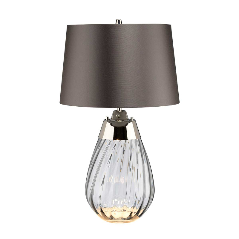 Mała lampa stołowa Lena - 2 źródła światła - Przydymiony - Grafitowy LENA-TL-S-SMOKE