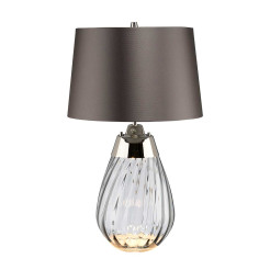 Mała lampa stołowa Lena - 2 źródła światła - Przydymiony - Grafitowy LENA-TL-S-SMOKE