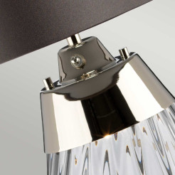 Mała lampa stołowa Lena - 2 źródła światła - Przydymiony - Grafitowy LENA-TL-S-SMOKE