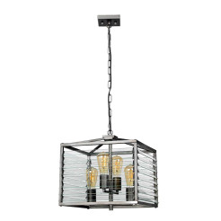 Lampa wisząca Louvre - 4 źródła światła - Szary LOUVRE-4P