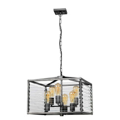 Lampa wisząca Louvre - 6 źródeł światła - Szary LOUVRE-6P