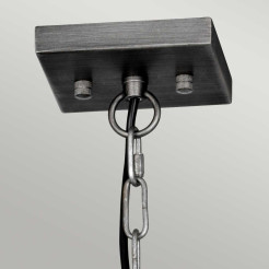 Lampa wisząca Louvre - 6 źródeł światła - Szary LOUVRE-6P