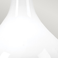 Lampa stołowa Milo - 1 źródło światła - Biały, polerowany nikiel - Różowy abażur MILO-PN-TL-OVTH