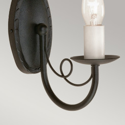 Kinkiet Minster - 1 źródło światła - Czarny MN1-BLACK
