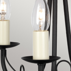 Żyrandol Minster - 3 źródła światła - Czarny MN3-BLACK