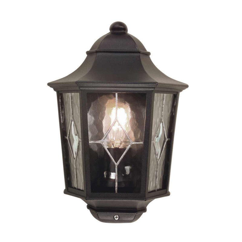 Latarnia naścienna Norfolk NR7-2 - 1 źródło światła - Czarny NR7-2-BLK