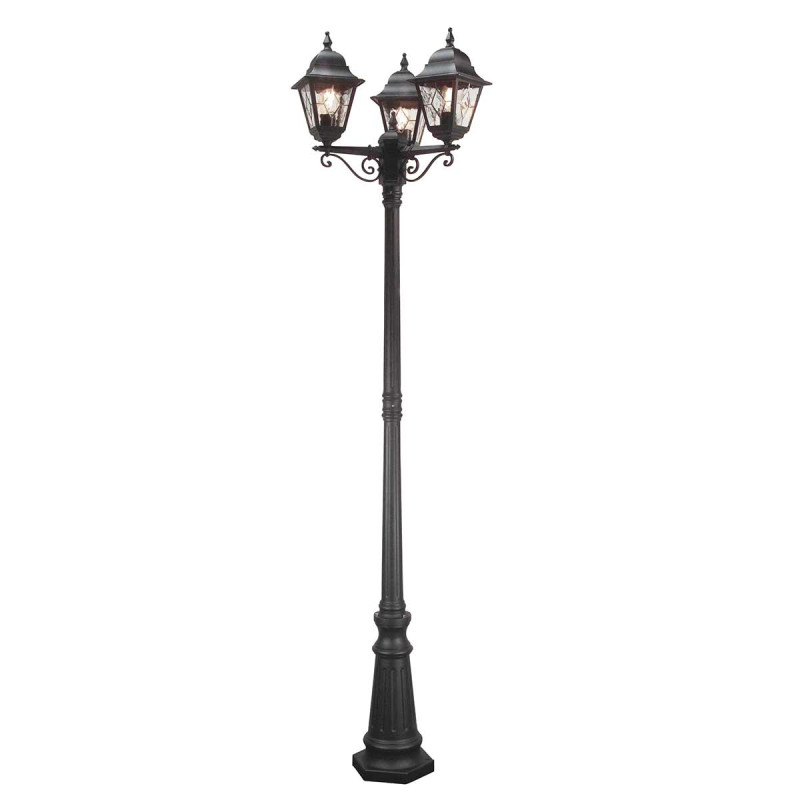 Latarnia uliczna Norfolk NR8 - 3 źródła światła - Czarny NR8-BLK