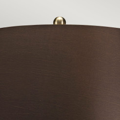 Lampa stołowa Ottoman - 1 źródło światła - Brązowy - Brązowy abażur OTTOMAN-TL