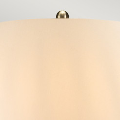Lampa stołowa Ottoman - 1 źródło światła - Brązowy - Abażur w kolorze kości słoniowej OTTOMAN-TL-IV