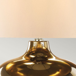 Lampa stołowa Ottoman - 1 źródło światła - Brązowy - Abażur w kolorze kości słoniowej OTTOMAN-TL-IV
