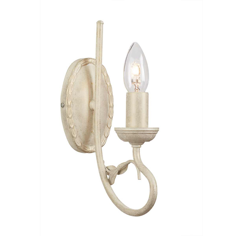 Kinkiet Olivia - 1 źródło światła - Kość słoniowa, złota patyna OV1-IVORY-GOLD