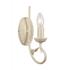 Kinkiet Olivia - 1 źródło światła - Kość słoniowa, złota patyna OV1-IVORY-GOLD