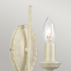Kinkiet Olivia - 1 źródło światła - Kość słoniowa, złota patyna OV1-IVORY-GOLD