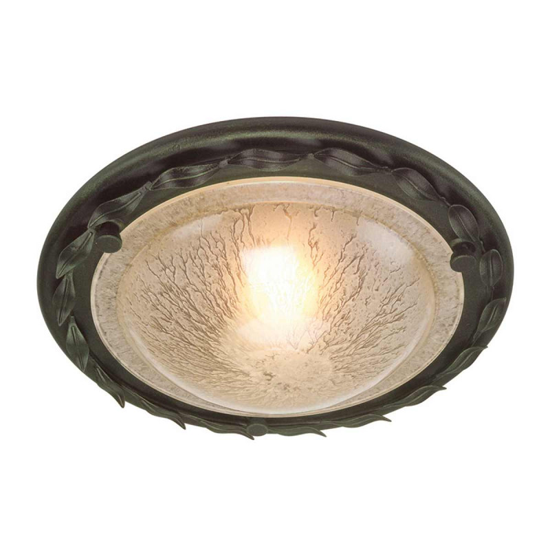 Plafon Olivia - 1 źródło światła - Czarny, złota patyna OV-F-BLK-GOLD