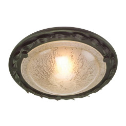 Plafon Olivia - 1 źródło światła - Czarny, złota patyna OV-F-BLK-GOLD